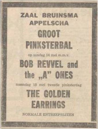 Golden Earrings show ad Appelscha -Zaal Bruinsma