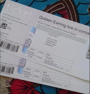 Golden Earring show ticket April 15, 2017 x - x